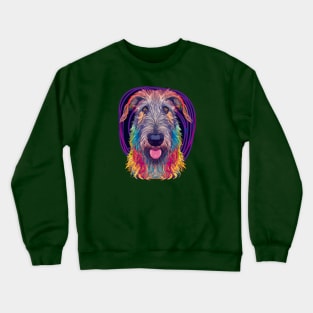 Irish Wolfhound Greyhound Art Crewneck Sweatshirt